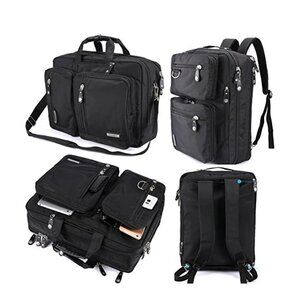 FreeBiz 3-in-1 Multi Purpose Laptop Bag, Briefcase, Backpack with Handle and Sho